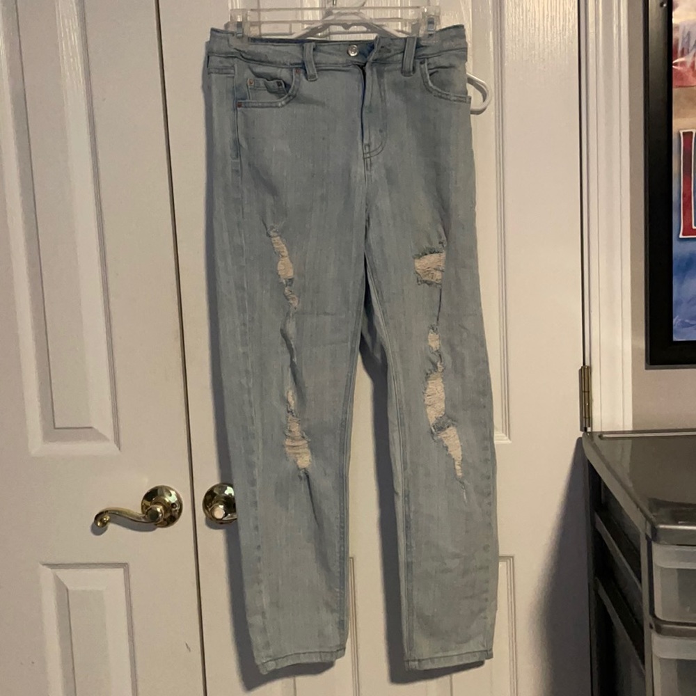 wild fable (target) light washed distressed jeans